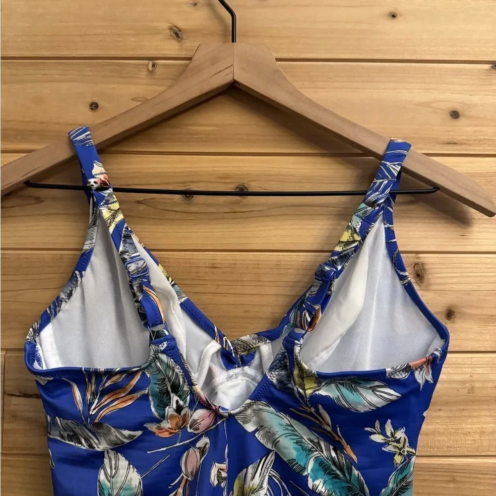 NWOT Fantasie Size 32DD Burano Underwire Plunge Tropical One Piece Swimsuit